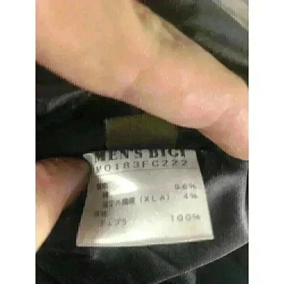 Distinction Bigi  Mens Size M Black Long Sleeve Button Up Jacket Belted - Picture 7 of 7